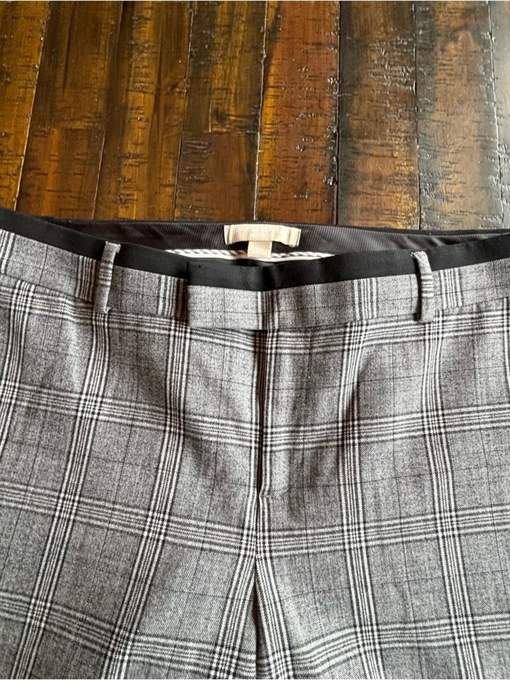 Banana Republic Plaid Straight Leg Pants - Picture 3 of 5